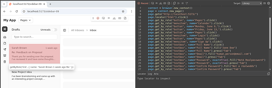 
Using Playwright Codegen to navigate a website
